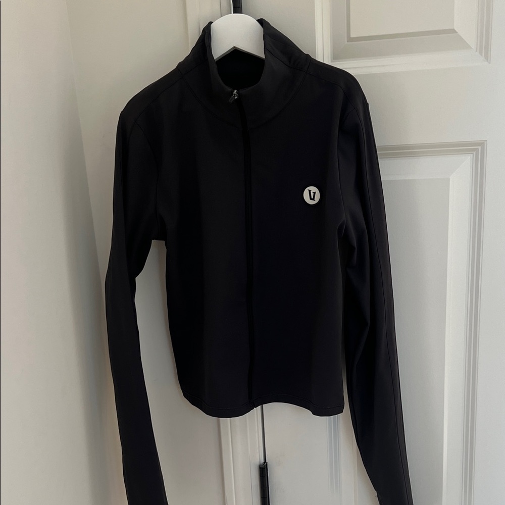 Vuori womens Black Zip-Up athletic Jacket size S